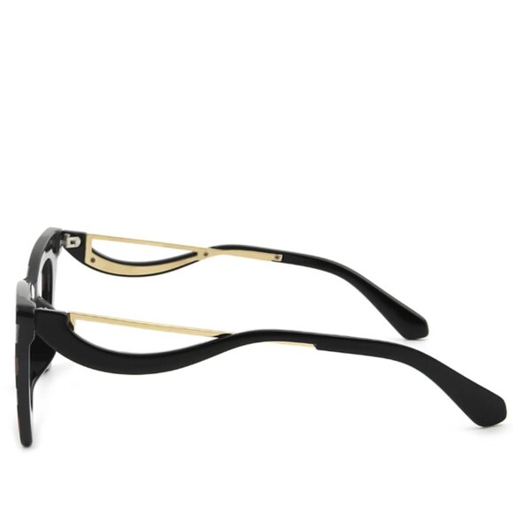 Funky glasses - black, red and white stripe - Picture 6 of 11